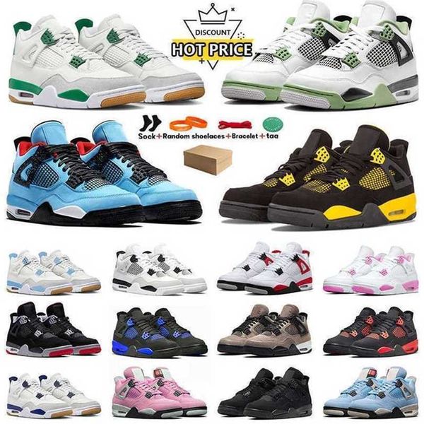 

jumpman 4 4s basketball shoes sneakers outdoor womens platform shoes air black cat 4s retros military bred black pine green j4 mens womens s