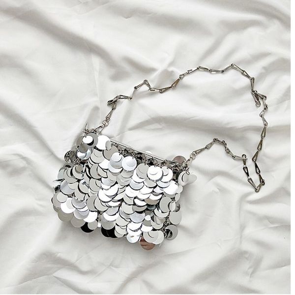 

evening bags luxury sequins handbags silver bag women tote fashion lady bucket girls glitter purses crossbody s3214 230824