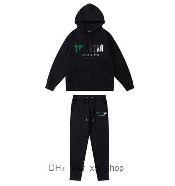 

black hoodie trapstar tracksuit rainbow towel embroidery decoding sportswear men and women suit trapstar hoodie 8 ay8f