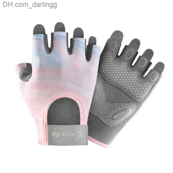 

1pair workout gloves men women gym lifting fitness climbing exercises work out wrist belt shock absorb foam pad palm crossfit q230825, Black