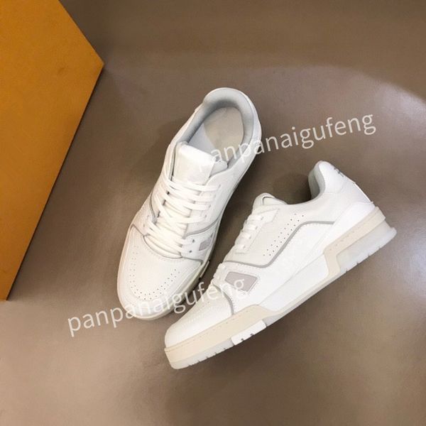 

women designer casual shoes white black pink blue red calf leather lace-up sneaker rubber sole trainers flatplatform sneakers rd220804 39-45