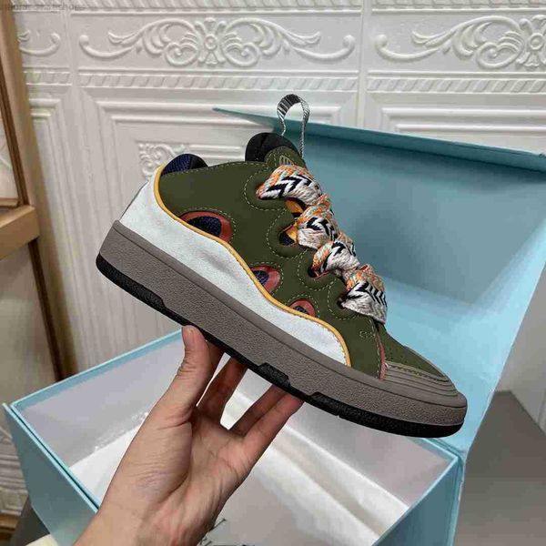 

luxury designer casual shoes curb bumpr bur house men women fashion brand trend catwalk stitching color low loafers breathable sports sneake, Black