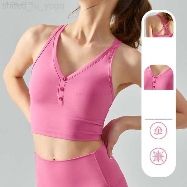 

women fitness bras v neck fintness tank vest solid workout bra breathble shockproof female