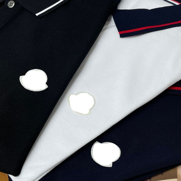 

designer luxury casual fashion pullover t-shirt polo shirt slim-fit men and women breathable without shrinkage, White;black