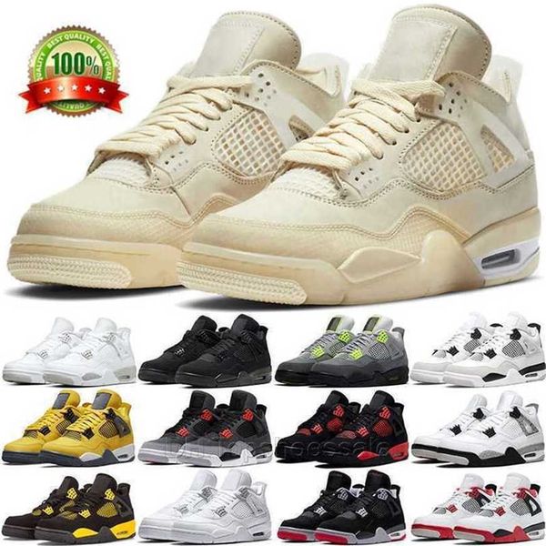 

2023 men shoes 4s basketball shoes jumpman 4 purple union 4s university sail shimmer lightning union noir fire red bred pure money metallic