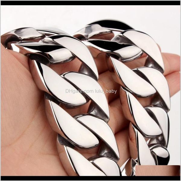 

hip hop punk 31mm super heavy thick men chain flat round curb cuban silver 316l stainless steel exaggeration luxury pjotr chains v222z
