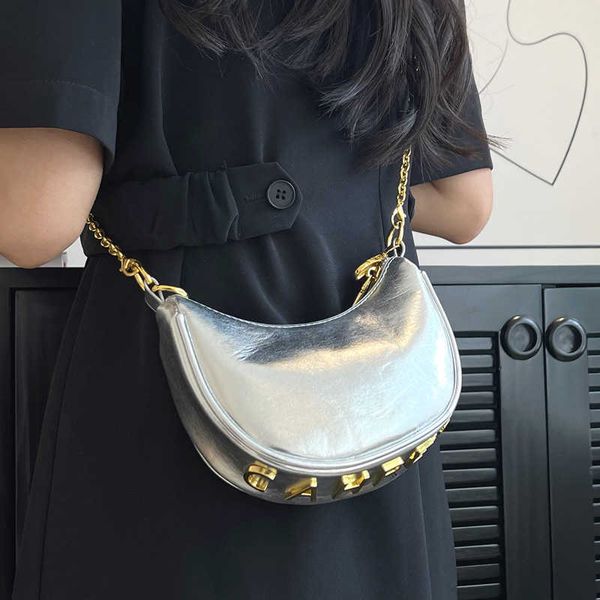 

outdoor designer bags tote crossbody bag women's fashion silver dumpling bag high shoulder underarm bag fen bags 909j