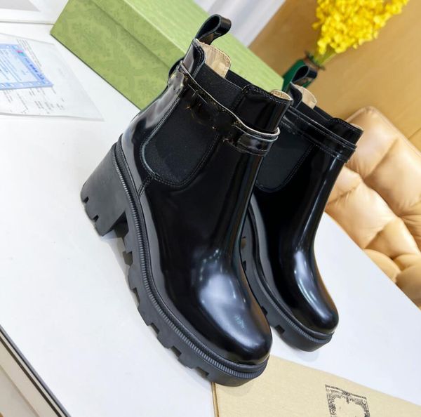 

designer plaque boots with ankle boots female black leather boots high-heeled autumn and winter boots with wedding party shoess hoes factory