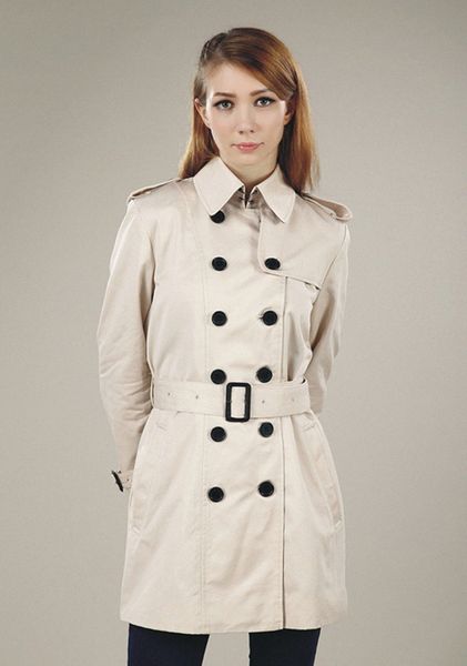 

womens trench coats long style outwear coats casual hip hop jacket clothing s-2xl 12n8#, Tan;black