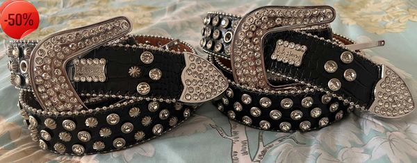 

designer belt bb belt bb simon belt belts mens belt shiny diamond black on black blue white multicolour with bling rhinestones as gifta1ajj, Blue;gray