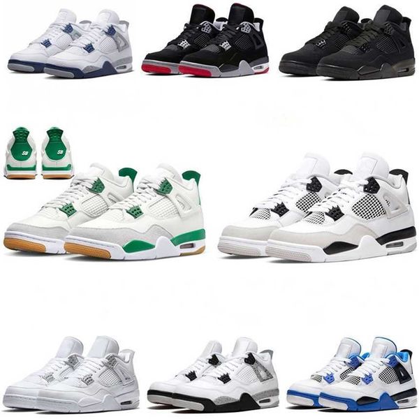 

pine sb green 4s basketball shoes 4 sneakers black cat military black white oreo women fire red pure money university blue neon retro men sp