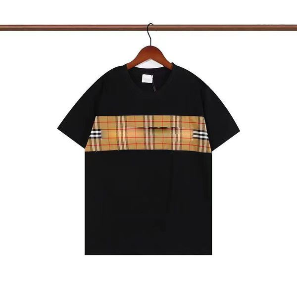 

designer tshirts for men womens fashion tshirt with letters casual 100% pure cotton summer short sleeve man woman clothing size xs-3xl, Black
