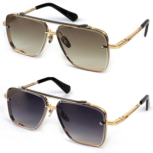 

luxury sunglasses full frame fashion design man sunglasses flight 006 mach six square frames vintage popula style protective outdo257o, White;black