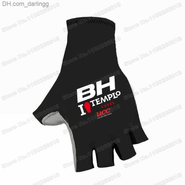 

2023 team bh cycling gloves men bicycle gel half finger glove mountain road bike jersey mtb guante ciclismo maillot q230825, Black