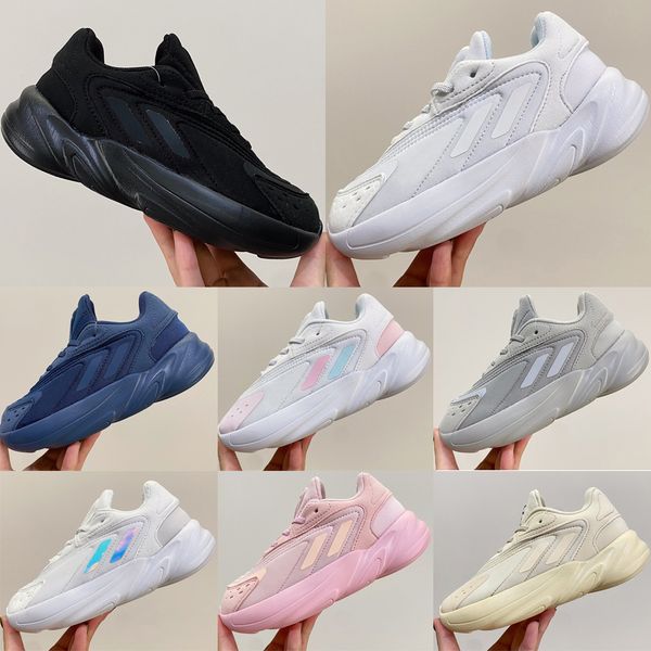 

kids sneakers designer new wear resistant midnight blue triple white triple black pink beige grey boys girls outdoor sneakers size 24-37