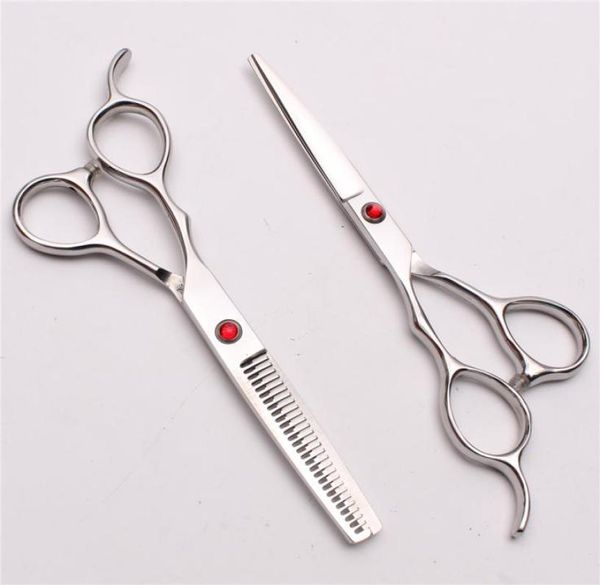 

2pcs 6quot japan 440c silver customized logo left hand scissors professional human hair scissors barberquots hairdressing shea5613825