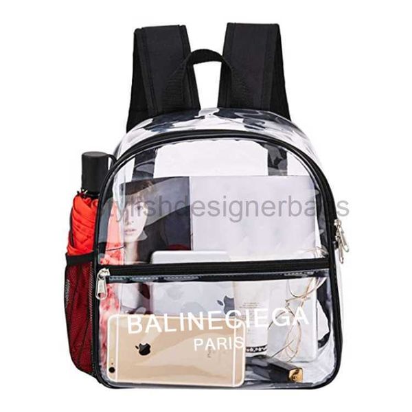

backpack designer bag pvc transparent transparent backpack outdoor portable backpack large capacity and simple student backpackstylishdesign