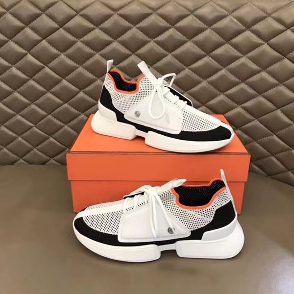 

fashion expert men sneakers shoes breathable & mesh sporty knit calfskin leather man comfort excellent trainers 02, Red;white