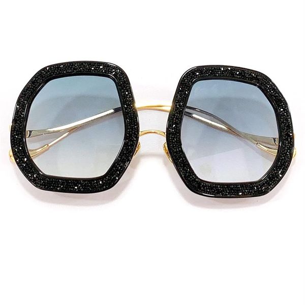 

2022 oval full frame sunglasses women fashion famous brand glasses design luxury oculos with diamonds on the frame205z, White;black
