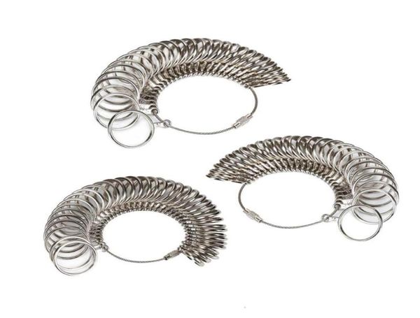 

cluster rings 2021 metal alloy ring size usuk finger gauge sizer measuring jewelry tool5453866, Golden;silver
