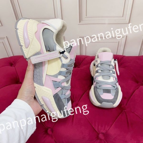 

2023 luxury designer sports shoes casual shoes calfskin leather white blue letter overlay platfor low sports shoes training shoes sizes 39-4, Black