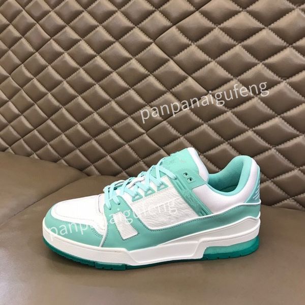 

2023 new women designer casual shoes white black pink blue green red calf leather lace-up sneaker rubber sole trainers flatplatform sneakers