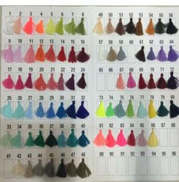 

480pcs 60colors in stock craft tassels tassel silk charms small 28cm loop long decorative key cushion tassel7298722, Blue;slivery