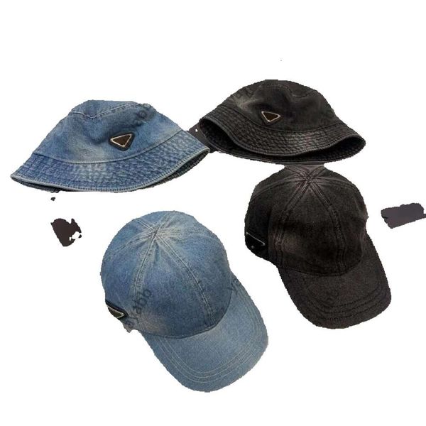 

denim mens hat designer baseball cap bucket hats spring and summer letters embroidered adjustable multi color solid men women hip hop, Blue;gray
