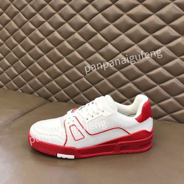 

2023 designer sports shoes casual shoes calfskin leather white blue letter overlay platfor low sports shoes training shoes sizes 39-44 rd220, Black