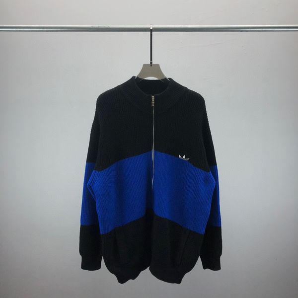 

men's plus size hoodies & sweatshirts jacquard letter knitted sweater in autumn / winter acquard knitting machine e custom jnlarged det, Black;brown