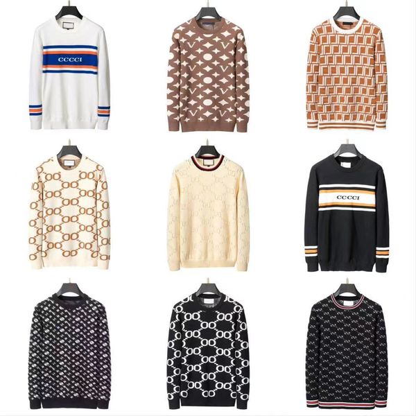 

popular men's designer sweater letter embroidery winter and autumn sweater round neck sweater long sleeve pullover women's cashmer, White;black