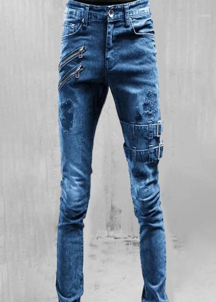 

men039s jeans men beauty excellent stretch trousers lightweight pencil1142137, Blue