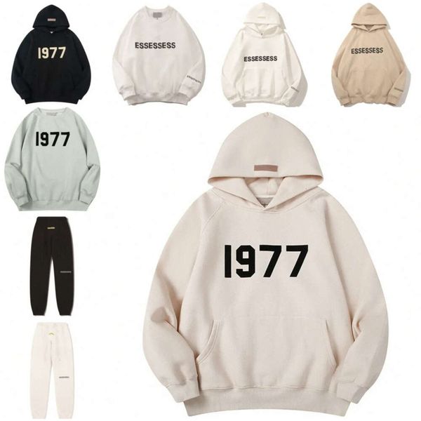 

mens designer hoodie sweatshirts black ess hoodie t shirt man hoody 1977 hoodies for women pullover men crewneck sweatshirt cotton454