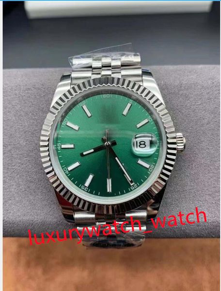 

bp factory 41mm watches men automatic movement cal.3235 eta 904l steel jubilee bracelet green dial sapphire luminous water proof wristwatche, Slivery;brown