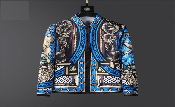 

2023 luxury designer men039s shirts fashion casual business social and cocktail shirt brand spring autumn slimming the most fas1097732, White;black