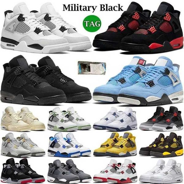 

2023 platform 4 basketball shoes men women 4s black cat military canvas red thunder university blue thunder pink cactus jack trainers outdoo