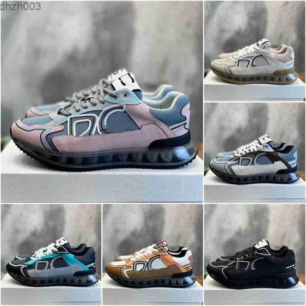 

with box designer men women ns1 sneakers air cushion mesh surface daymaster sneaker cowhide rubber thick bottom 3cm together dg dolcly and g, Black