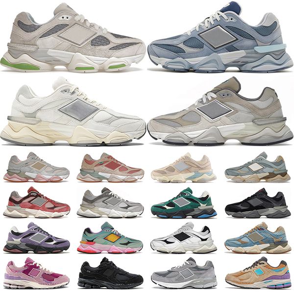 

new 9060 running shoes men women 2002r pack pink 9060s bricks wood sea salt white rain cloud grey blue haze cookie pink 990v3 mens trainers