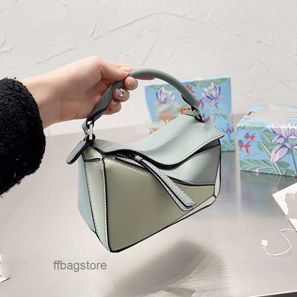 

lowe handheld one puzzle leather bag geometry designer women's bags 2023 girl 24cm spain crossbody shoulder creative purse popular bost
