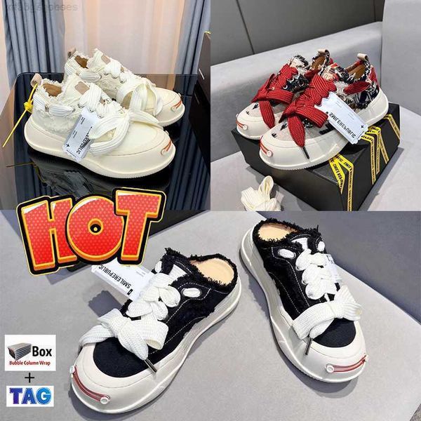 

men women casual shoes smilerepublic sr street chunky sole platform canvas man sneaker black vintage mule multi-color cream yellow green pin