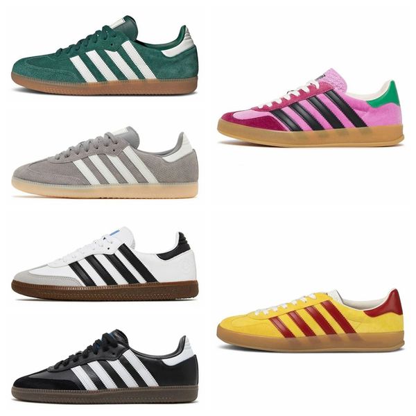 

casual shoes 2023 new shoes ads gazelles mens snearkers black white gum platform runners sneakers green suede designer women pink