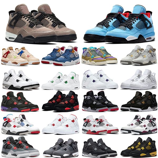 

2023 basketball shoes 4s men women 4 black cat thunder pine green doernbecher university blue sail cool grey outdoor sports trainers sneaker