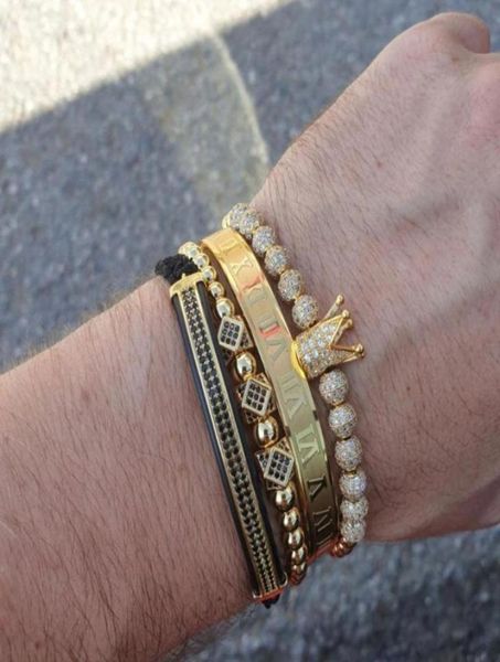 

creative fashion micro inlaid zircon ball high crown copper beads woven hexagonal zircon adjustable bracelet cover ornament38267673166881, Golden;silver