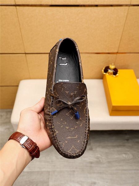 

17model large size 46 designer luxury men loafers soft moccasins spring autumn genuine leather shoes men flats driving shoes, Black