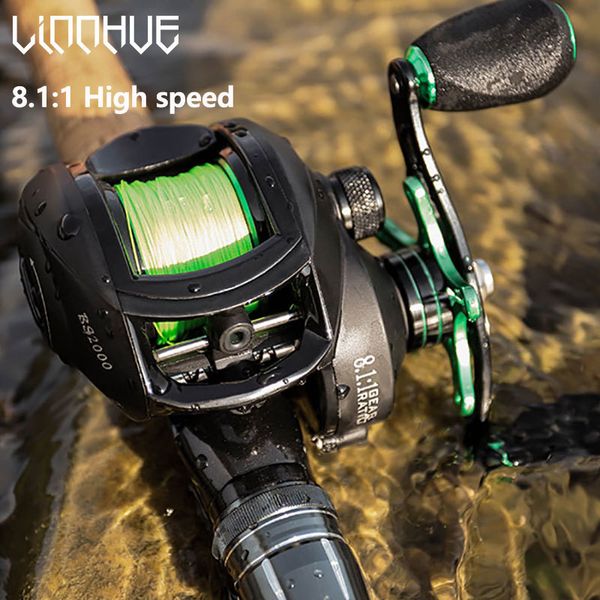 

baitcasting reels linnhue reel bs2000 81 1 high speed spare spool fishing saltwater fresh casting 230824