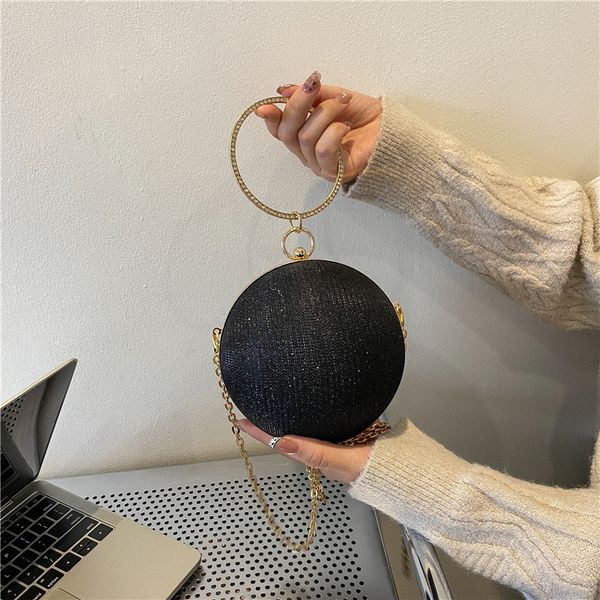 

evening bags designer ring handbags for women chain shoulder bags cute ball dinner bag fashion purses crossbody bags luxury satchel 230824