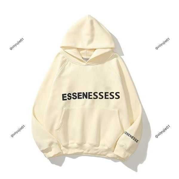 

2023designer fashion classic essentialhoodie alphabet printing pullover sweatshirts mens and hoodie pure color long sleeve couples sweatshir, Black