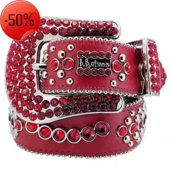 

1luxury designer bb belt simon belts for men women shiny diamond belt black on black blue white multicolour with bling rhinestones as gift 2, Blue;gray