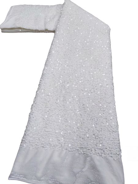 

velvet lace fabric with sequins dresses for women african nigerian wedding formal white gown sewing craft clothing evening party costume 202, Black;white