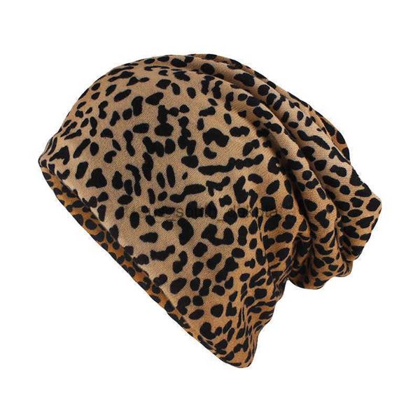 

beanie/skull caps new fashion women hat striped female beanies skullies casual polyester leopard scarf cap two used autumn spring warm hats, Blue;gray